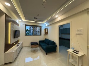 Living Room in 2 BHK Apartment at Swastik Residency 1, Ghodbunder Road – for Rent