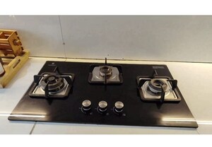 Kitchen in 3 BHK Apartment at Green Fields Colony – for Rent