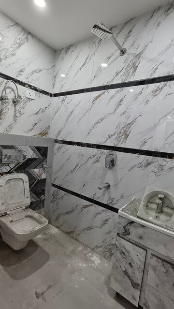 Bathroom in 2 BHK Builder Floor at Chattarpur – for Rent