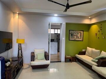 Living Room in 4 BHK Apartment at Mont Vert Belair, Bhugaon – for Rent