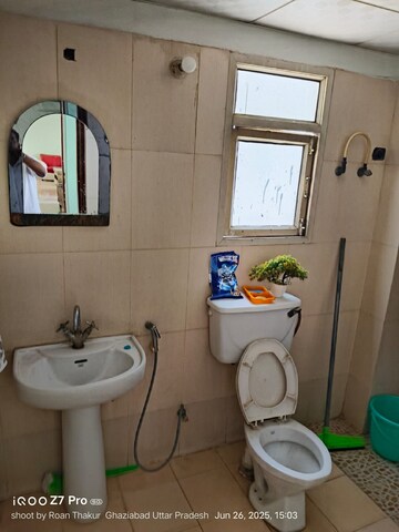 Bathroom in 1 BHK Apartment at GH-7 Crossings Republik, Vijay Nagar – for Rent