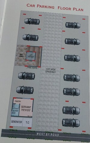 Floor Plan in 3 BHK Apartment at Annapurneshwari Nagar – for Sale