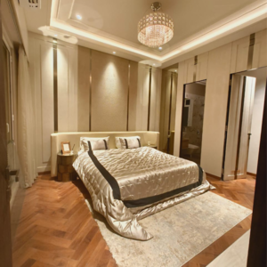 Living Room in 1 BHK Apartment at Lodha New Cuffe Parade, Wadala Truck Terminal – for Rent