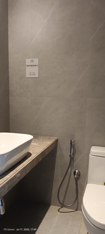 Bathroom in 2 BHK Apartment at Courtyard by Narang Realty and The Wadhwa Group, Pokhran Road No Two – for Rent