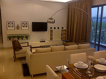 Living Room in 3 BHK Apartment at Oberoi Realty Exquisite, Goregaon East – for Sale