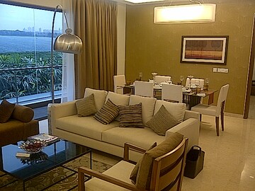 Living Room in 3 BHK Apartment at Oberoi Realty Exquisite, Goregaon East – for Sale