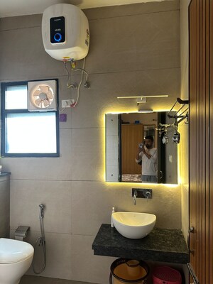 Bathroom in 3 BHK Apartment at Dhakoli – for Sale