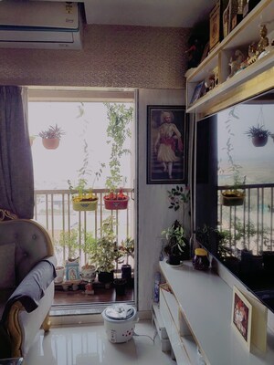 Balcony in 1 BHK Apartment at Laabh Greens, Owale – for Rent