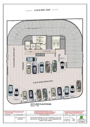 Floor Plan in 2 BHK Apartment at Punit Imperia, Kharghar Sector 19 – for Sale