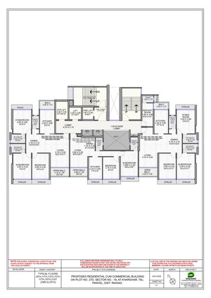 Floor Plan in 2 BHK Apartment at Punit Imperia, Kharghar Sector 19 – for Sale