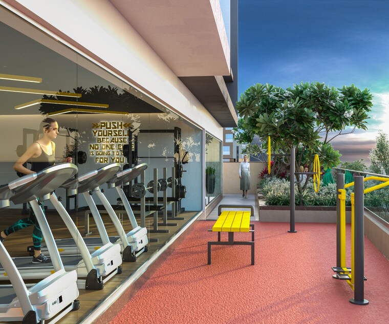 Gym, uma-ananta 2 Bedroom 701 Sq.Ft. Apartment In Kharghar Sector 11 Navi Mumbai 9463045