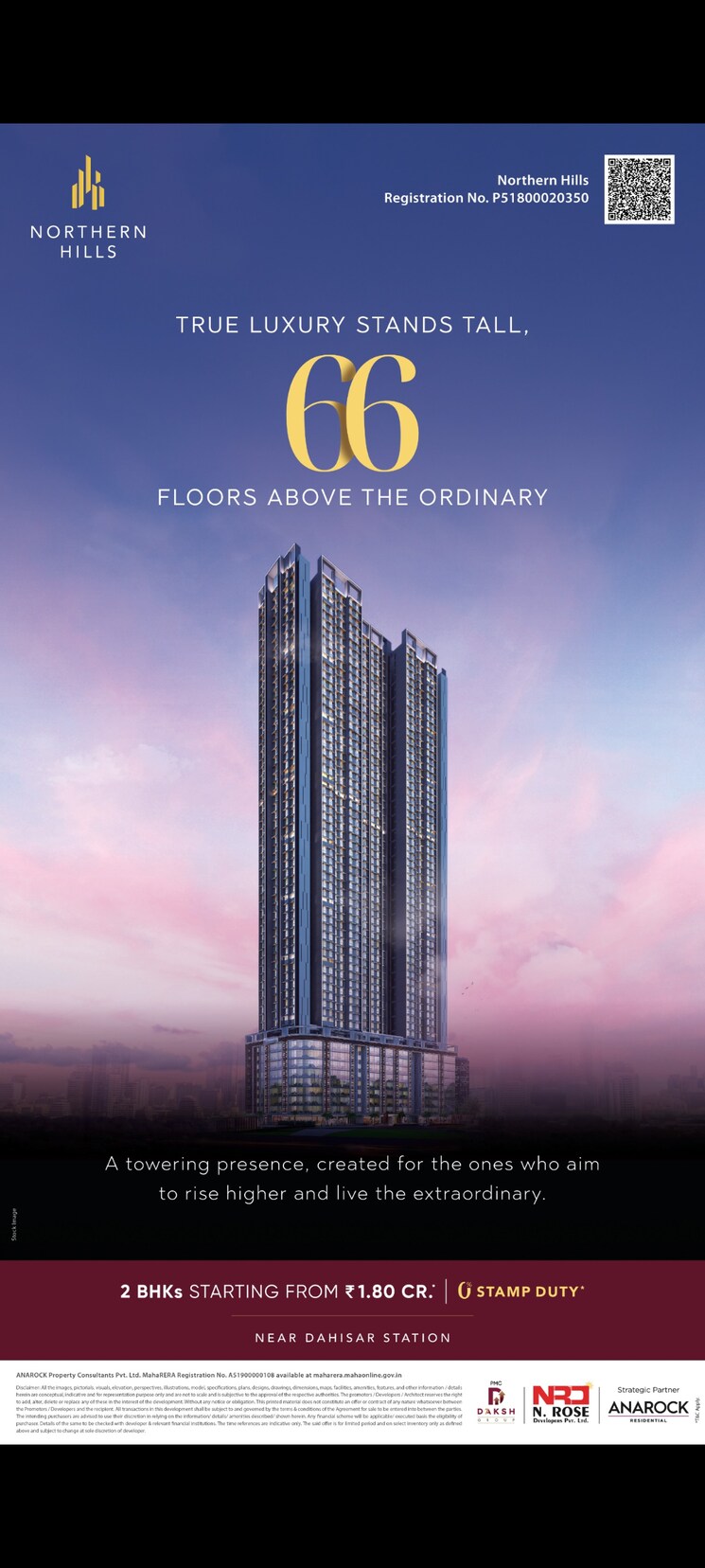 Exterior View, n-rose-northern-hills 3 Bedroom 1260 Sq.Ft. Apartment In Dahisar East Mumbai 9463097