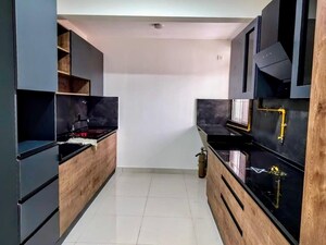 Kitchen in 3 BHK Apartment at Brigade Cornerstone Utopia Tranquil Block, Varthur – for Rent
