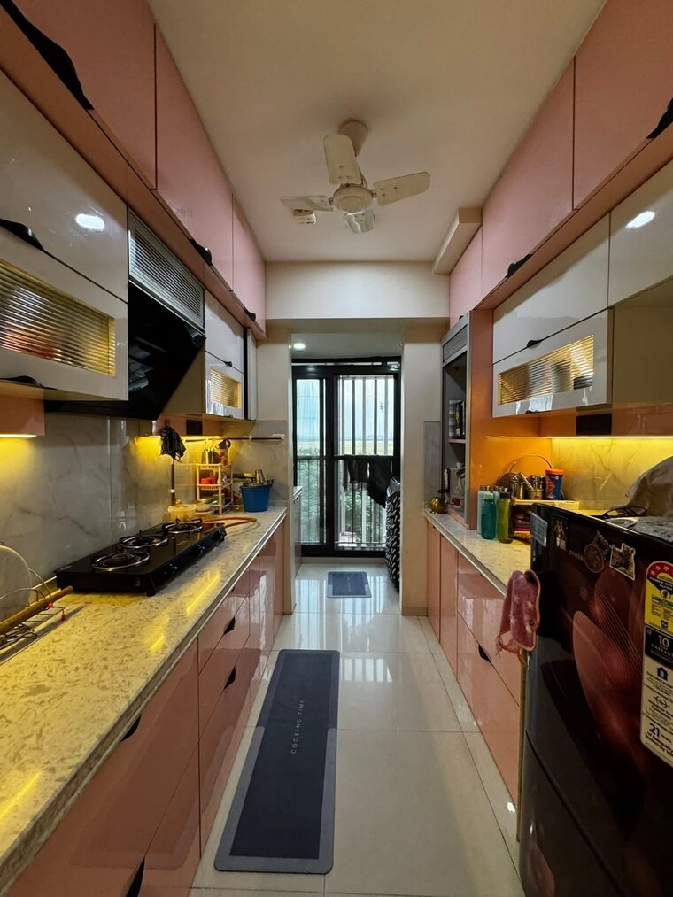 Kitchen, atlanta-enclave 2 Bedroom 720 Sq.Ft. Apartment In Shilphata Thane 9463352