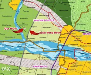  Plot – Map Location View at Vijayawada One Town - for Sale