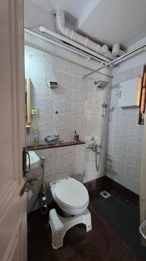 Bathroom in 2 BHK Apartment at Triveni Vasant Vihar CHS, Vasant Vihar – for Sale