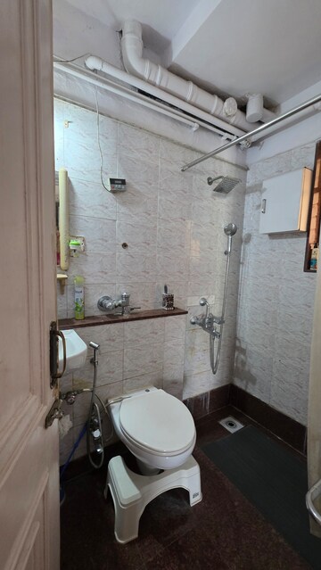 Bathroom in 2 BHK Apartment at Triveni Vasant Vihar CHS, Vasant Vihar – for Sale