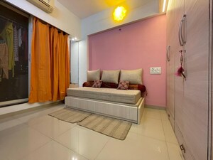 Bedroom in 2 BHK Apartment at Vraj Green Valley, Kolshet Industrial Area – for Rent