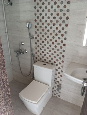 Bathroom in 1 BHK Apartment at Ajmera New Era, Kalyan West – for Rent