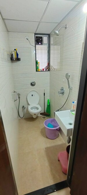 Bathroom in 3 BHK Apartment at Hubtown Harmony, Matunga – for Rent