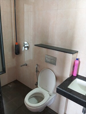 Bathroom in 1.5 BHK Apartment at Sheth Zuri, Laxmi Nagar – for Rent