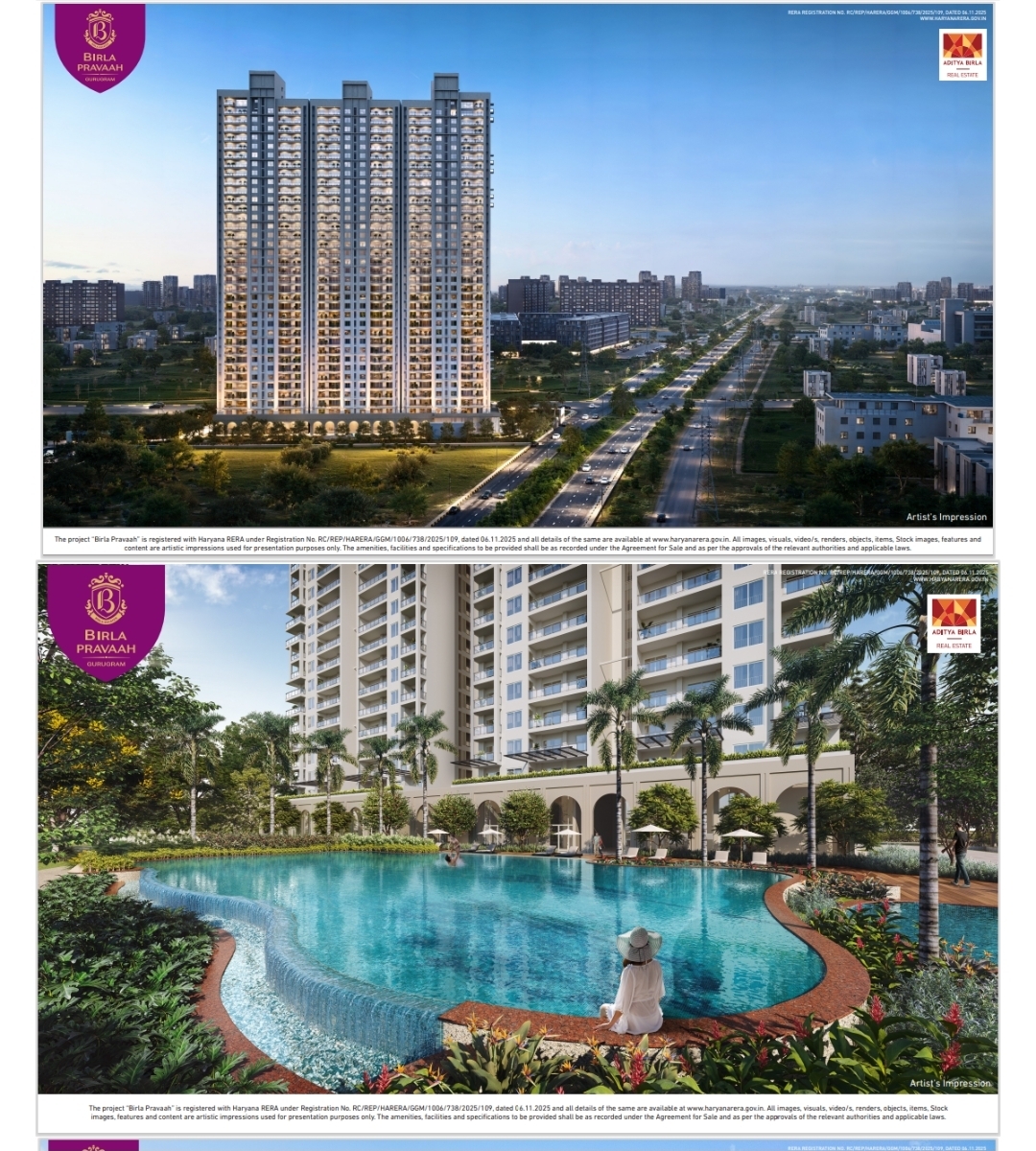 3 BHK 2000 Sq.Ft. Apartment in Birla Pravaah