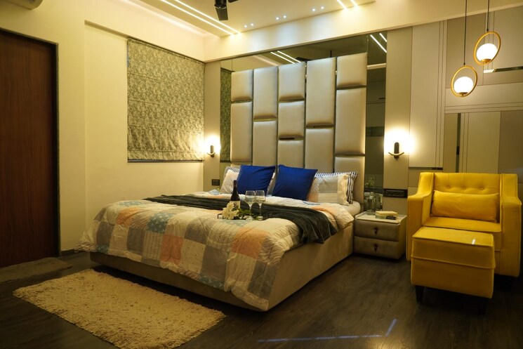 Master Bedroom, majestique-towers 3 Bedroom 1041 Sq.Ft. Apartment In Kharadi Pune 9463748