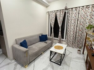 Living Room in 1 BHK Apartment at Gurukrupa Ekatvam, Vikhroli East – for Rent
