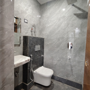 Bathroom in 1 BHK Builder Floor at Saket – for Rent