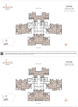 Floor Plan in 3 BHK Builder Floor at Mextech Miraya Divine, Kapur Bawdi – for Sale