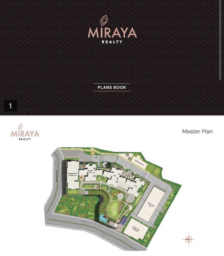 Master Plan, mextech-miraya-divine 2 Bedroom 478 Sq.Ft. Builder Floor In Kapur Bawdi Thane 9463919