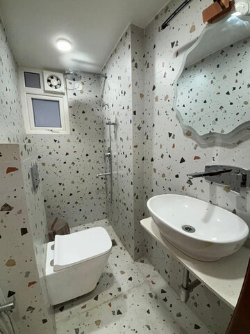 Bathroom in 2 BHK Apartment at Vasant Kunj – for Rent