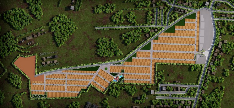 Master Plan, vishal-nivaan-medows  1300 Sq.Ft. Plot In Wagholi Pune 9460771