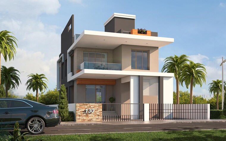 Exterior View, vishal-nivaan-medows 3 Bedroom 1300 Sq.Ft. Villa In Wagholi Pune 9463955