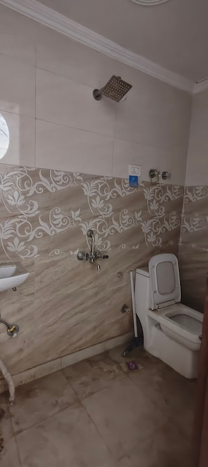 Bathroom in 2 BHK Builder Floor at Chattarpur – for Rent