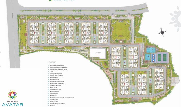 Master Plan, my-home-avatar 2 Bedroom 1314 Sq.Ft. Apartment In Gachibowli Hyderabad 9464131
