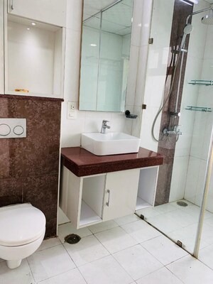 Bathroom in 3.5 BHK Apartment at Habitat 44, Sector 44 – for Rent