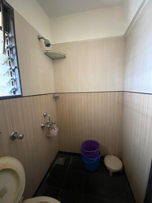 Bathroom in 2 BHK Apartment at Lalani Residency, Kavesar – for Rent