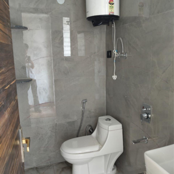 Bathroom in 1 BHK Builder Floor at Chattarpur – for Rent