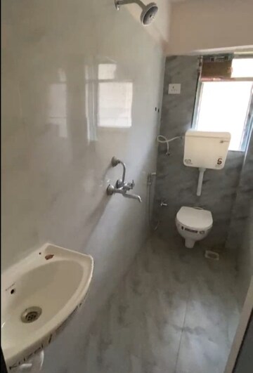 Bathroom in 1 BHK Apartment at Om Sai CHS Bhandup West, Bhandup West – for Rent