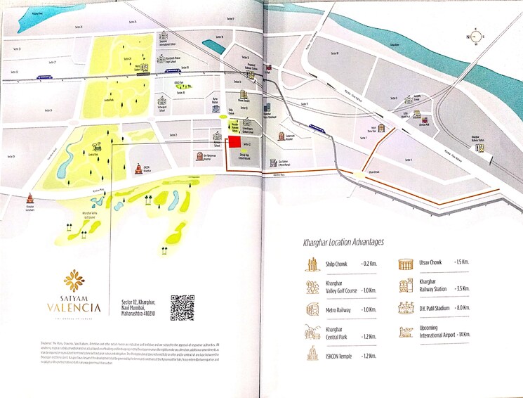 Map Location, arham-satyam-valencia 3 Bedroom 1337 Sq.Ft. Apartment In Kharghar Navi Mumbai 9464807