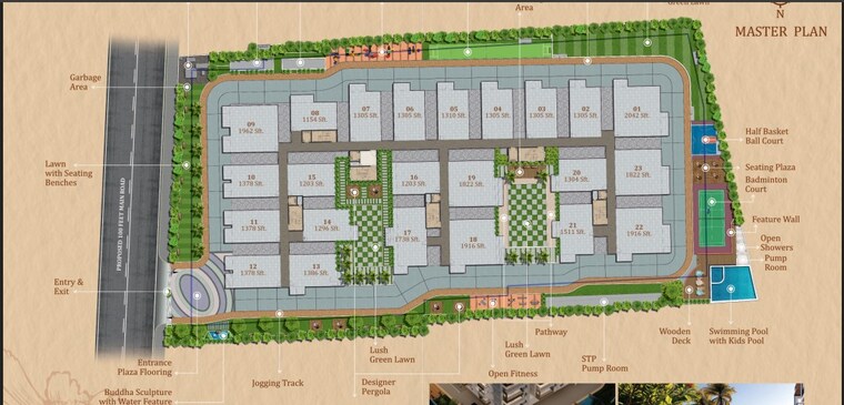 Master Plan, patighanpur 3 Bedroom 1738 Sq.Ft. Apartment In Patighanpur Hyderabad 9464818