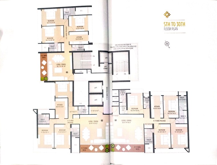 Floor Plan, arham-satyam-valencia 4 Bedroom 1627 Sq.Ft. Apartment In Kharghar Navi Mumbai 9464881