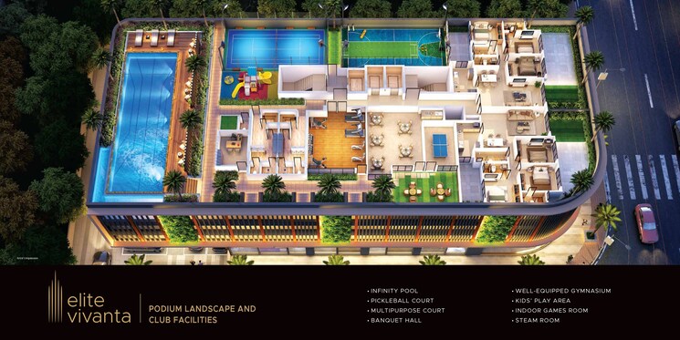 Master Plan, elite-vivanta 2 Bedroom 771 Sq.Ft. Apartment In Kharghar Sector 15 Navi Mumbai 9464912
