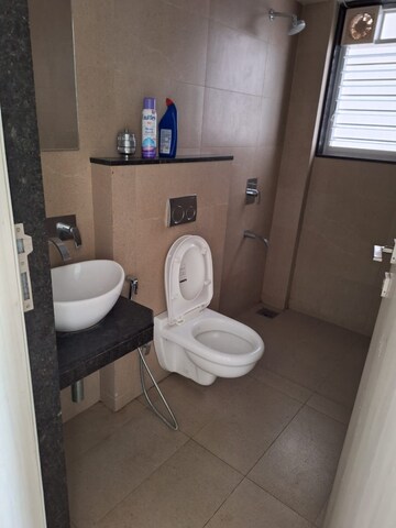 Bathroom in 3 BHK Apartment at Nandan Prospera Gold, Balewadi – for Rent