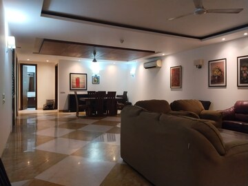 Living Room in 3 BHK Builder Floor at Boutique Residential Apartment, Greater Kailash I – for Rent