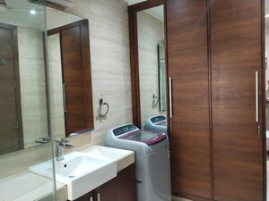 Bathroom in 3 BHK Builder Floor at Boutique Residential Apartment, Greater Kailash I – for Rent