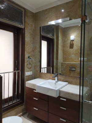 Bathroom in 3 BHK Builder Floor at Boutique Residential Apartment, Greater Kailash I – for Rent