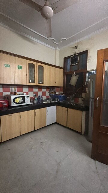 Kitchen in 3 BHK Builder Floor at Boutique Residential Apartment, Greater Kailash I – for Rent