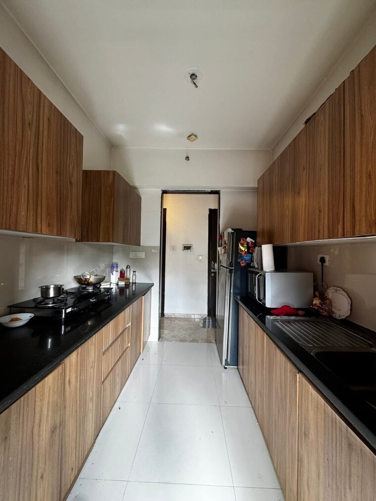 Kitchen, gajra-bhoomi-lawns 1 Bedroom 454 Sq.Ft. Apartment In Shilphata Thane 9465151